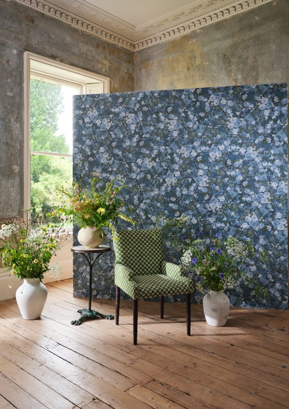 Tiles and Wallpaper designs fo CaPietra and Sanderson photorgaphed by jon Green
